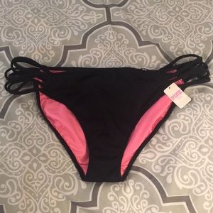 PINK Black Swimsuit Bottoms